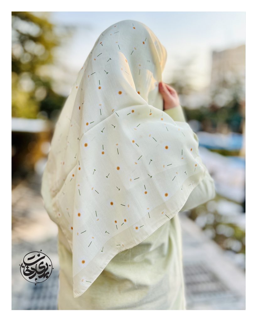 تصویر روسری بابونه لیمویی 
