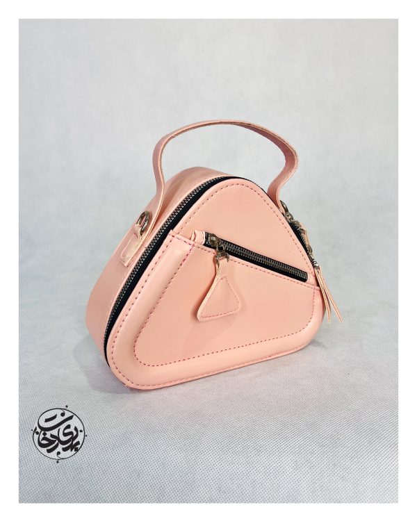کیف مثلثی صورتی