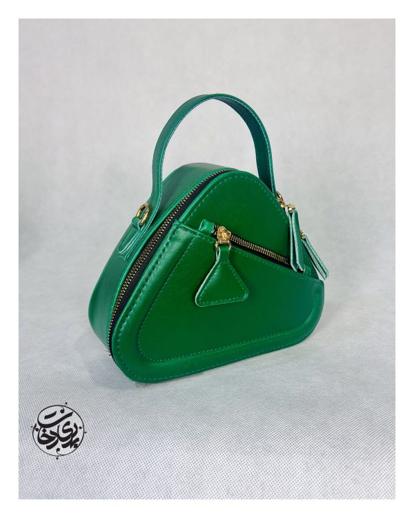 کیف مثلثی سبز پررنگ
